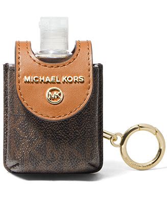 michael kors hand sanitizer holder|Michael Kors MK Signature hand Sanitizer Holder leather &Gold .